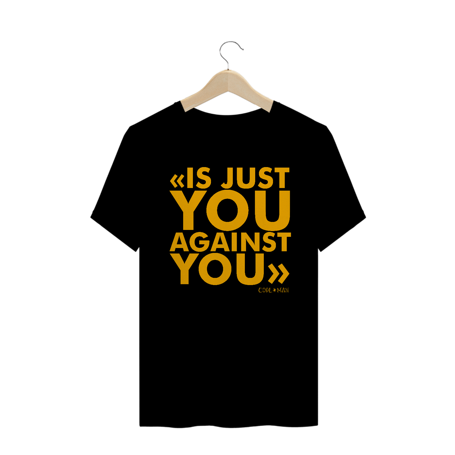 Nome do produto: Camiseta Is just you against you - Estampa amarela