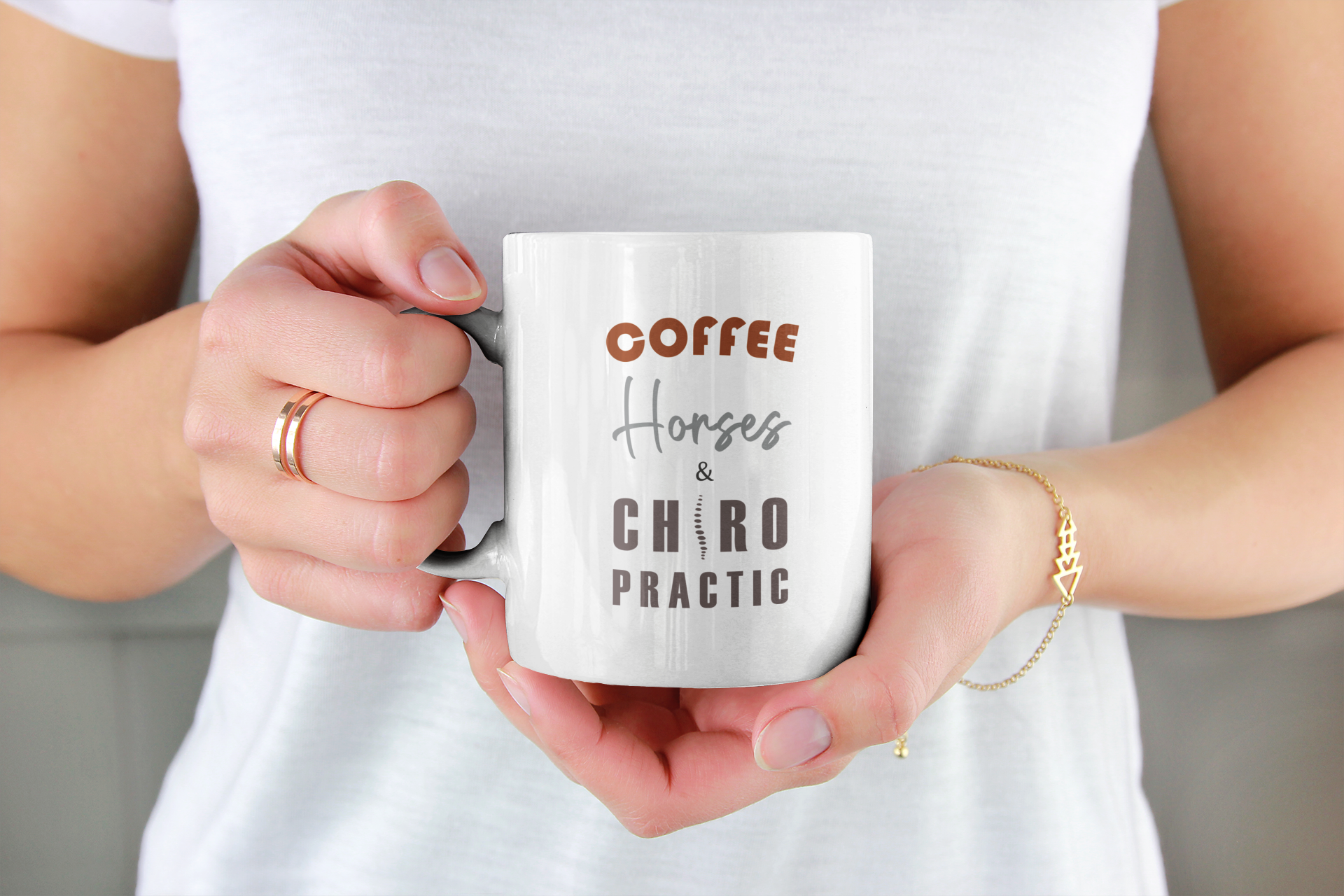 Nome do produto  Caneca Coffee Horses & Chiropractic
