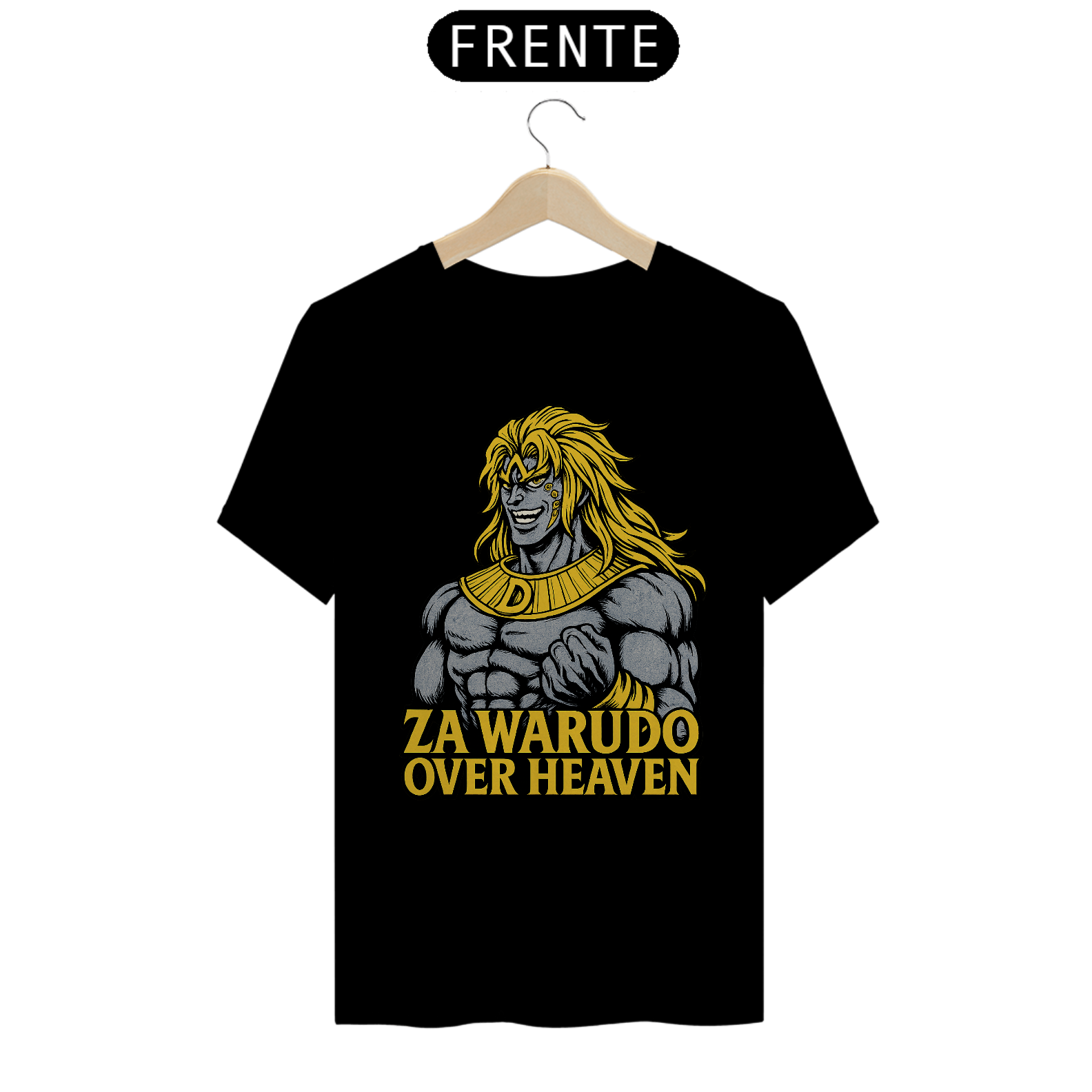 Nome do produto: Camiseta Dio Over Heaven / Heaven Ascension Dio - Jojo’s Bizarre Adventure Eyes Of Heaven - Camiseta Jojo’s Bizarre Adventure