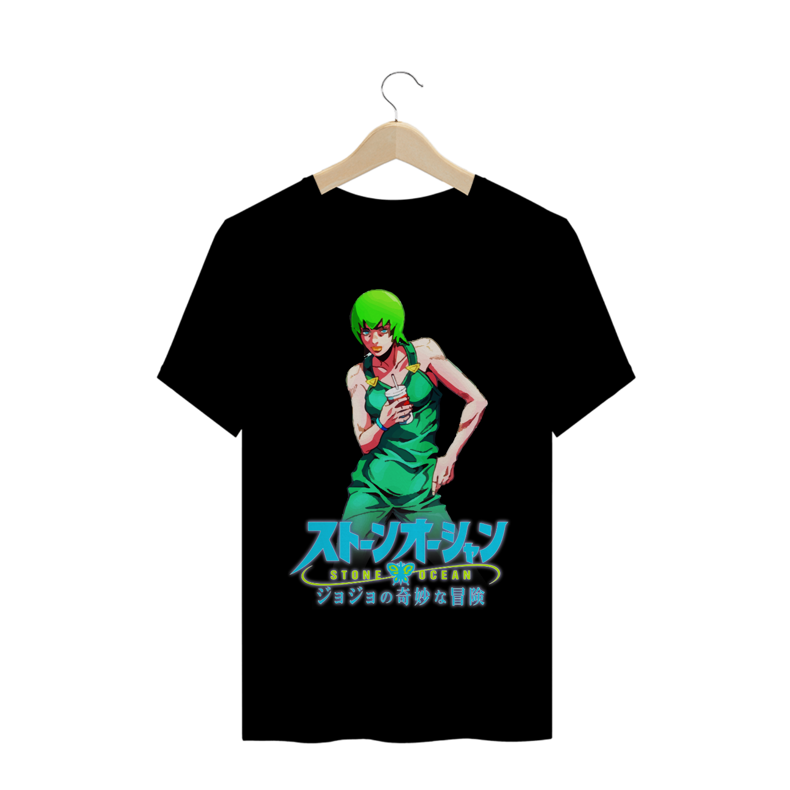 Nome do produto: Camiseta Foo Fighters JoJo - Camiseta F.F Jojo Stone Ocean