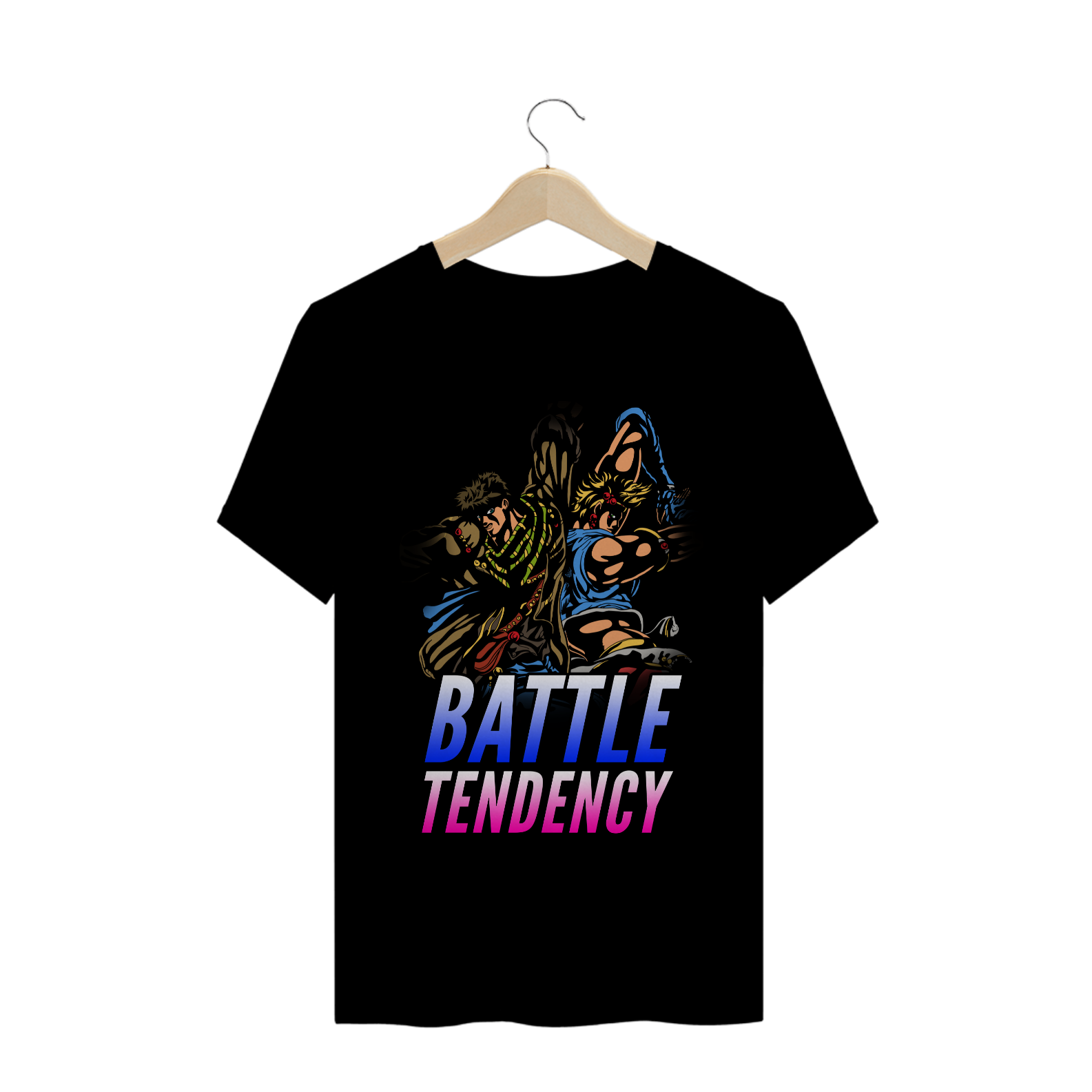 Nome do produto: Camiseta Joseph Joestar e Caesar Zeppeli - JoJo\'s Bizarre Adventure Part 2: Battle Tendency