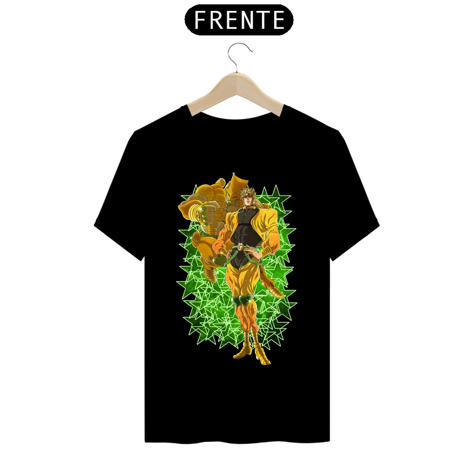 Nome do produto: Camiseta Dio Brando e The World - Camisa JoJo\'s Bizarre Adventure