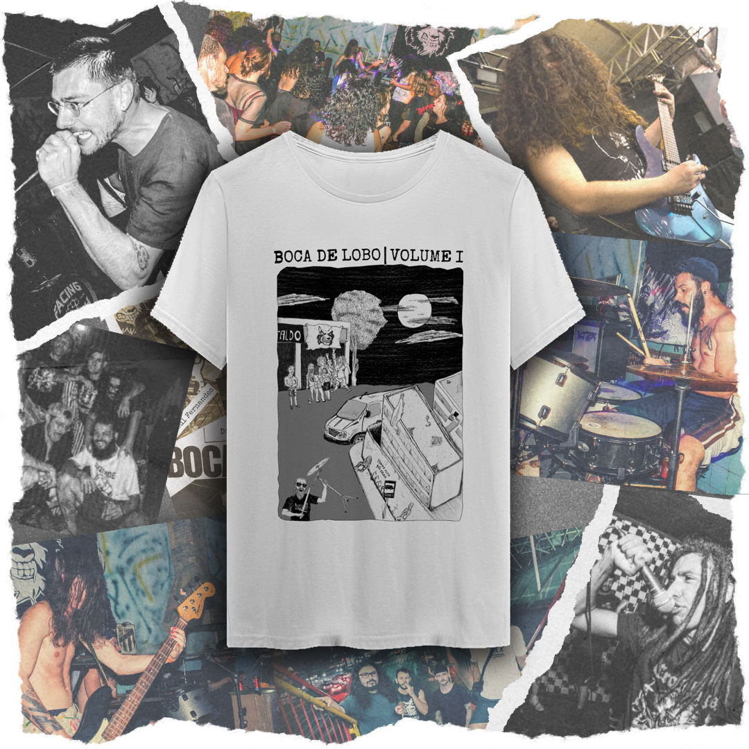 Nome do produto: CAMISETA - B.D.L. - VOLUME I (Arte: Podre Flores)