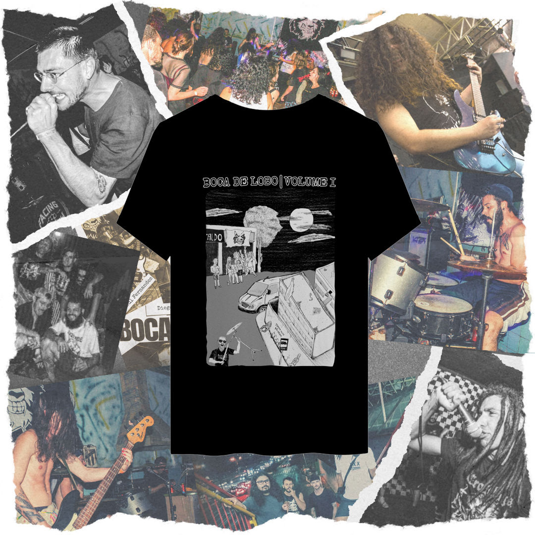 Nome do produto: CAMISETA - B.D.L. - VOLUME I (Arte: Podre Flores)