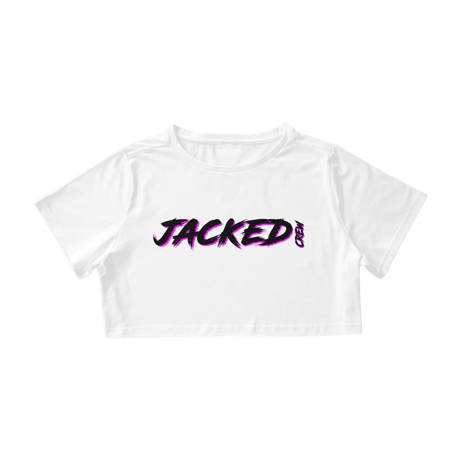 Nome do produto  Cropped JACKED CREW - (Pink Detailed) - WHITE