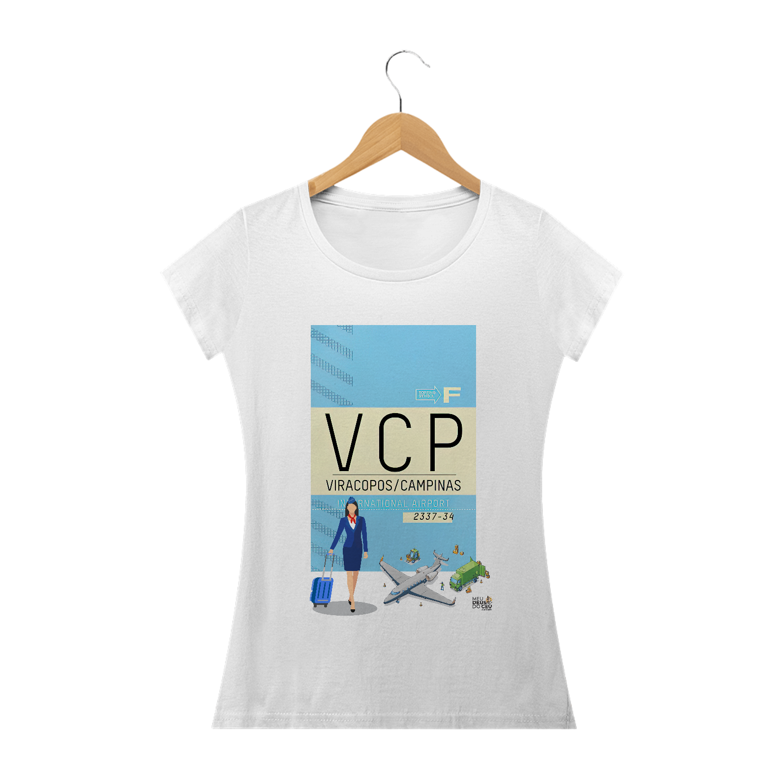 Nome do produto: Babylook Fem. VCP IATA Viracopos Campinas - Comissária