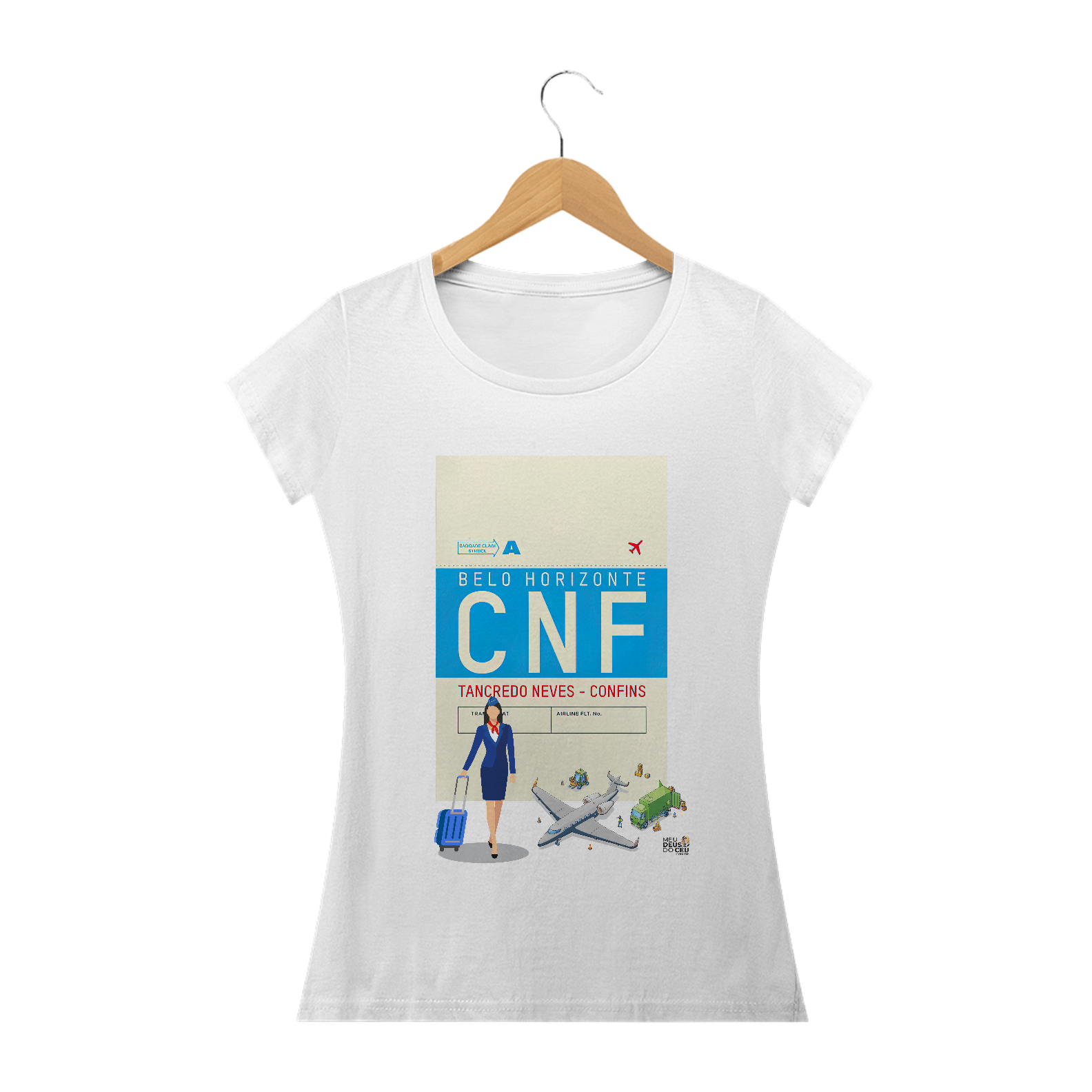 Nome do produto: Babylook Fem. CNF IATA Confins Belo Horizonte Comissária