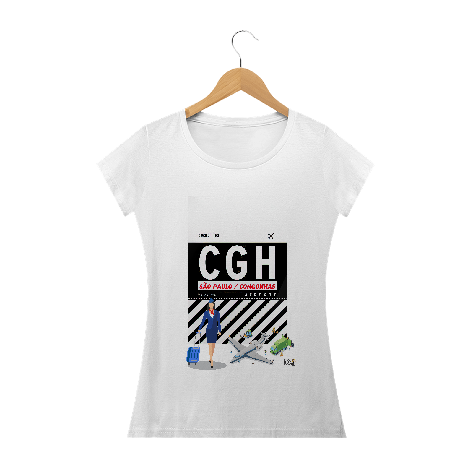 Nome do produto: Babylook Fem. CGH IATA Congonhas São Paulo Comissária