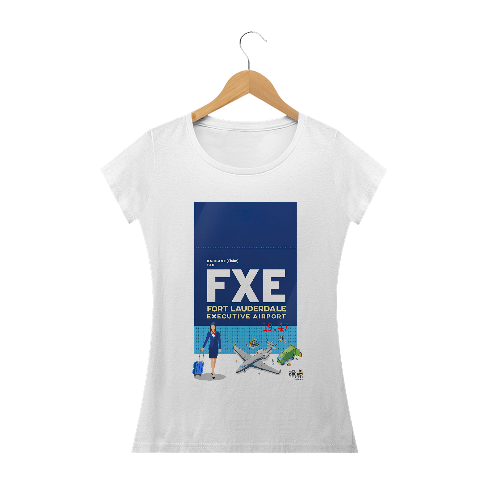 Nome do produto: Babylook Fem. FXE IATA Fort Lauderdale Flórida Comissária