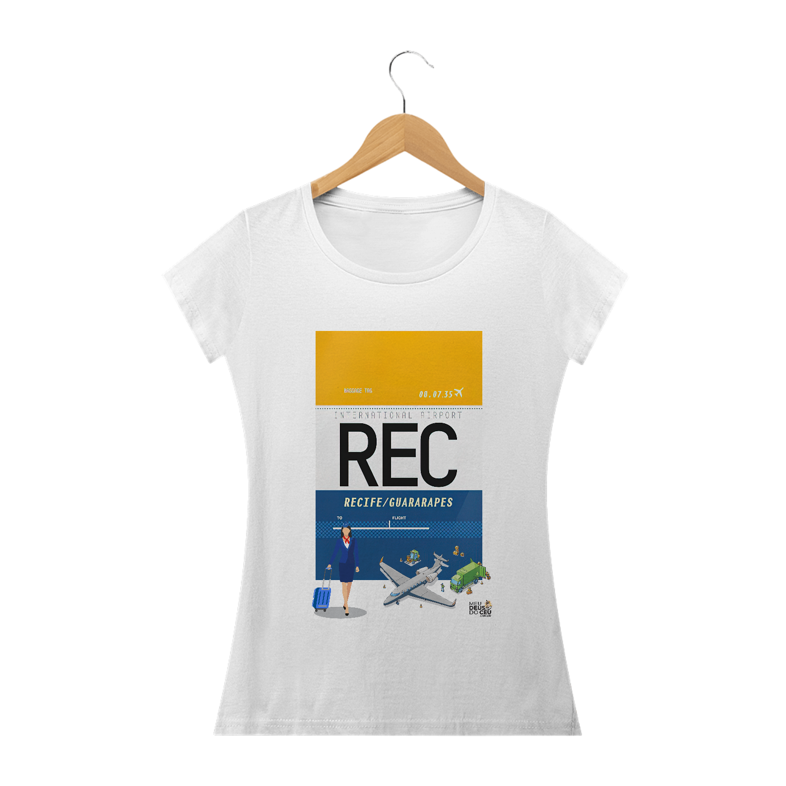 Nome do produto: Babylook Fem. REC IATA Recife - Comissária