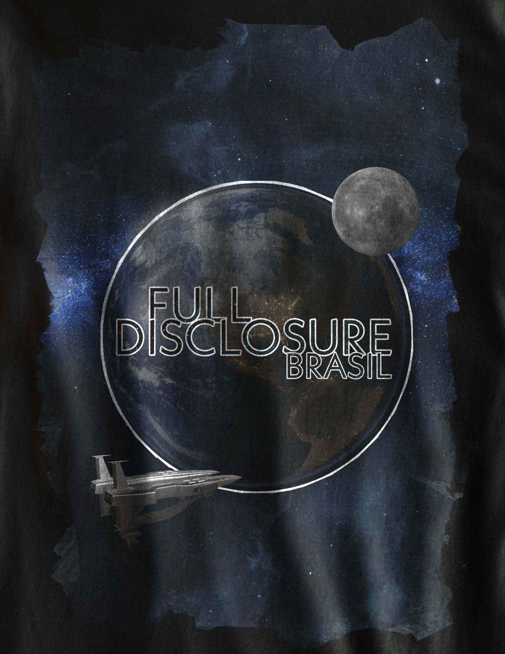 Nome do produto: Camiseta Programa Espacial Secreto - Full Disclosure Brasil