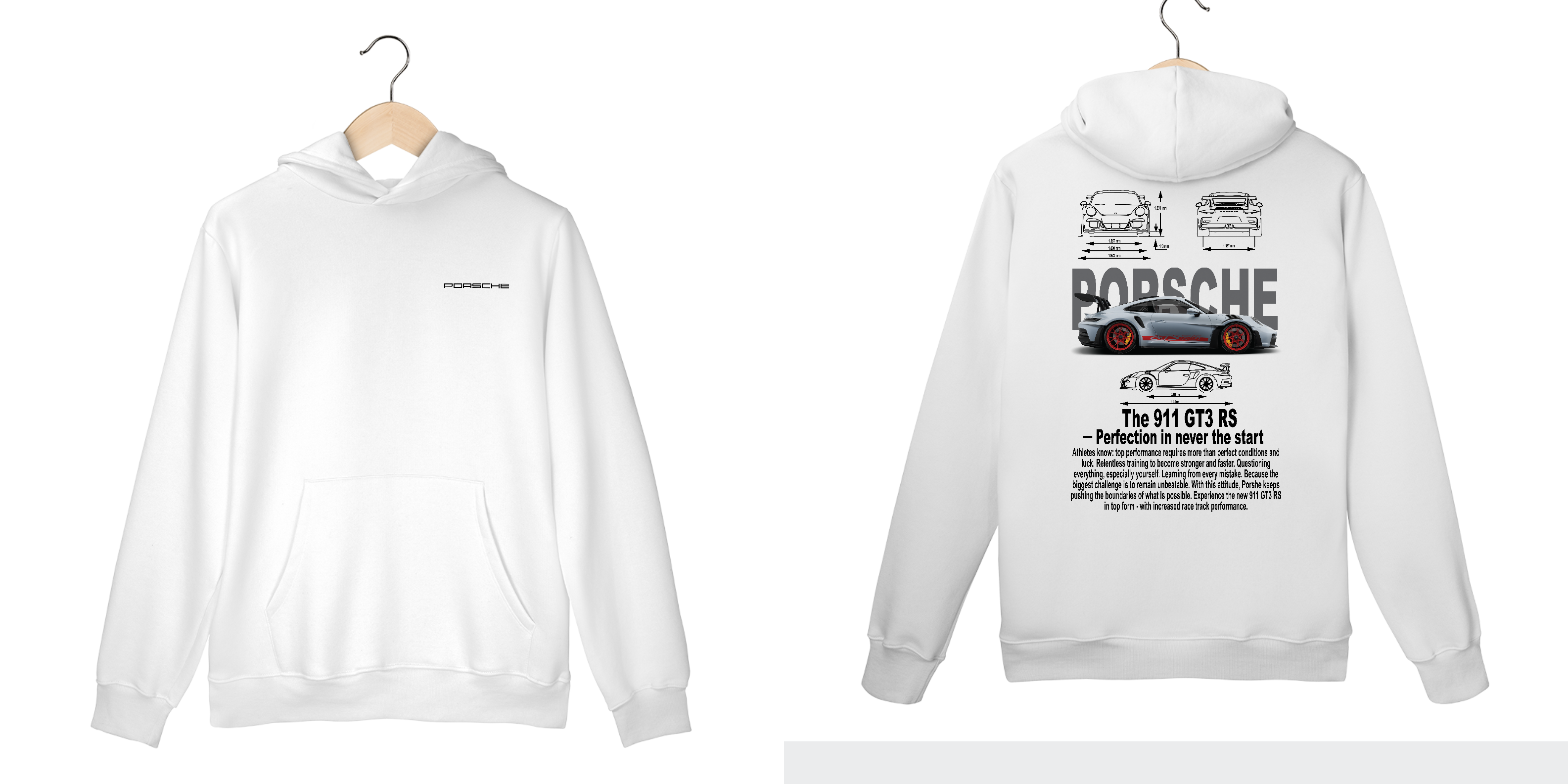 Moletom Canguru Porsche GT3 RS