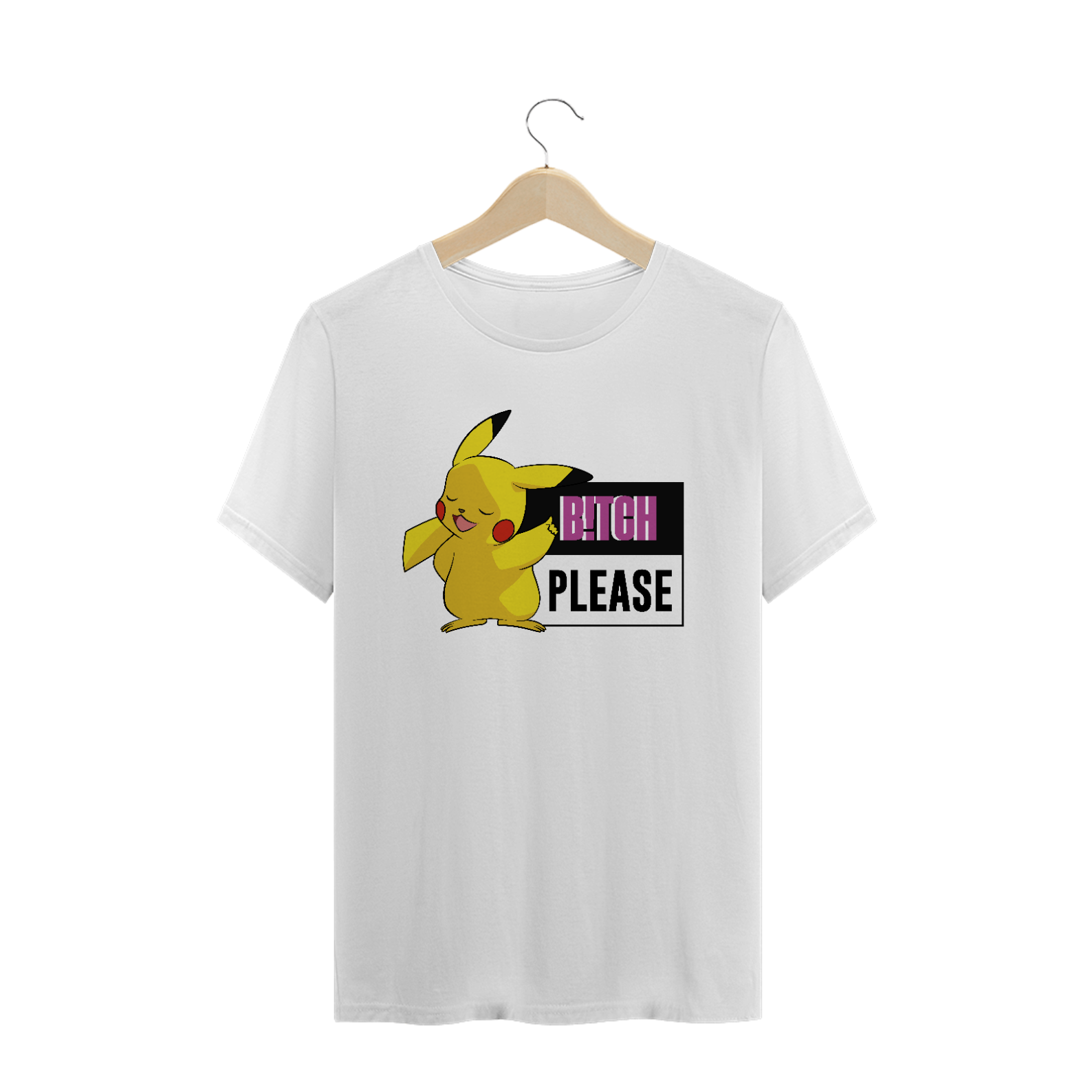 Nome do produto: T-Shirt Pikachu B!tch Please