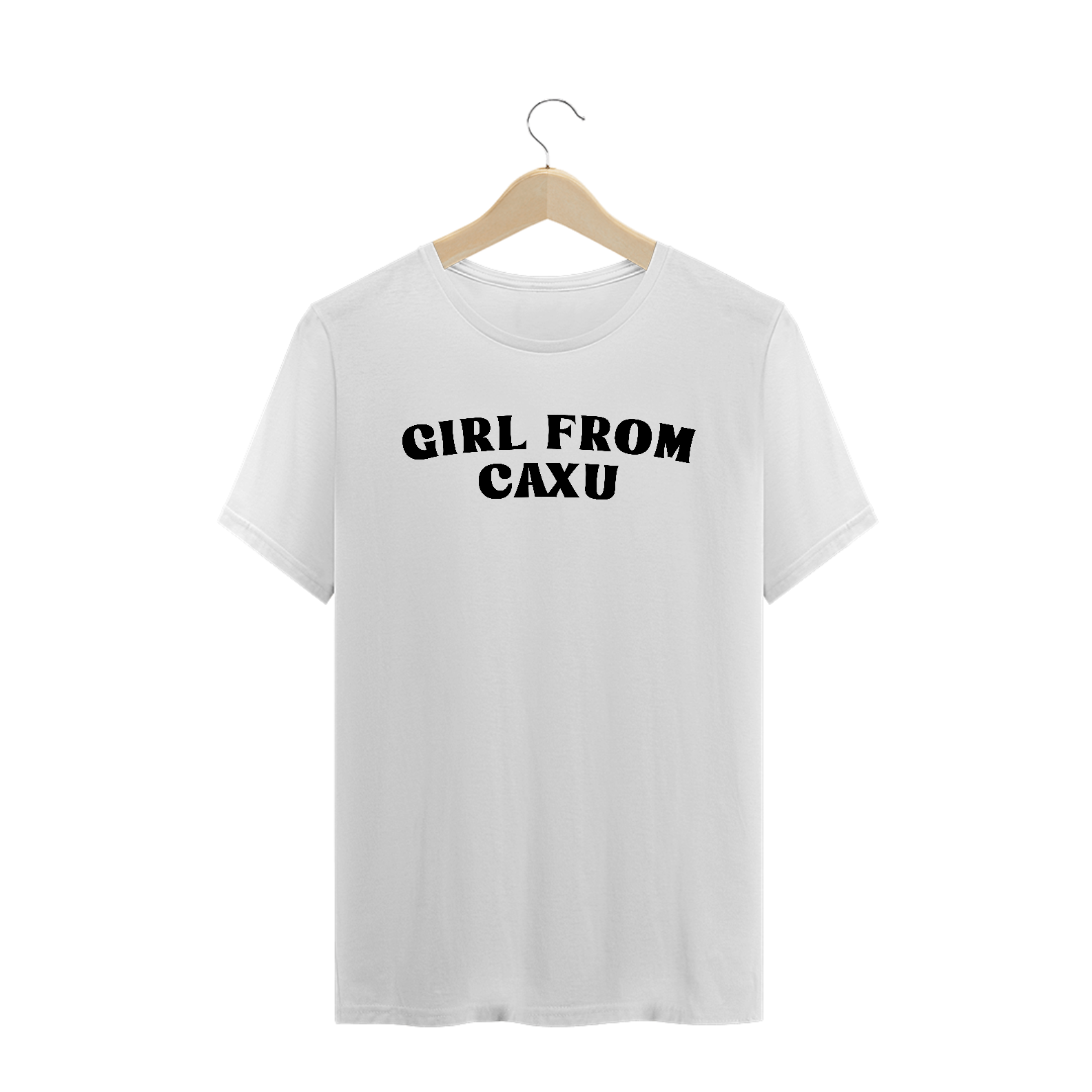 Nome do produto: T-Shirt Girl From Caxu - Cachoeira Paulista (Branca)