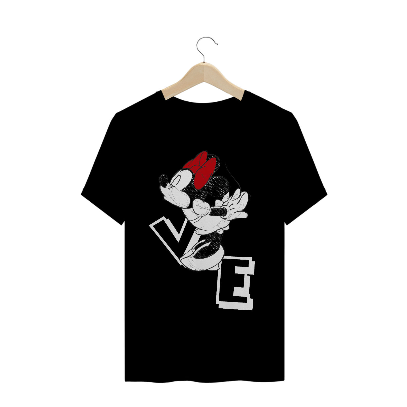 Nome do produto: T-Shirt Minnie Namorados VE (Preta)