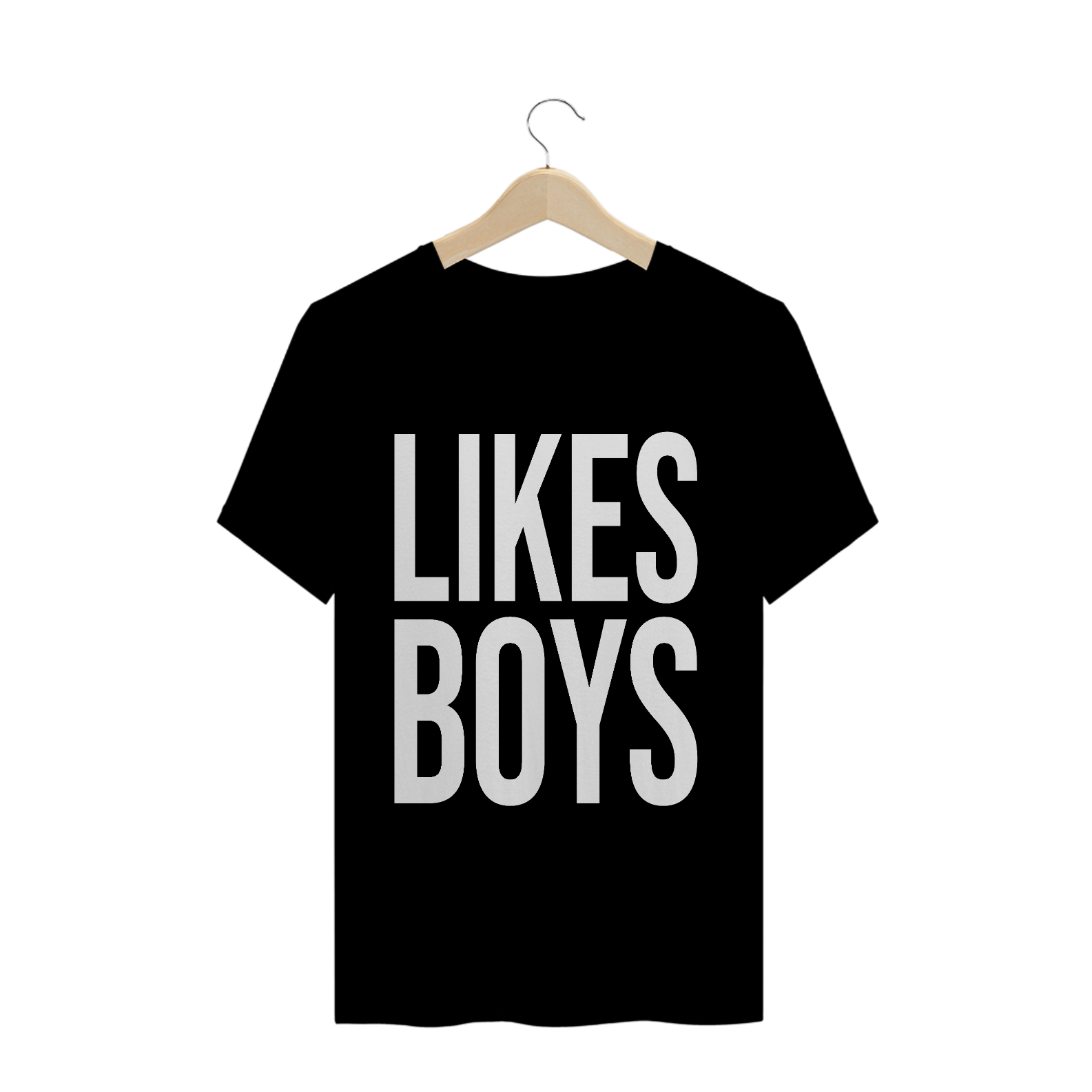 Nome do produto: T-Shirt Likes Boys Glee (Preta)