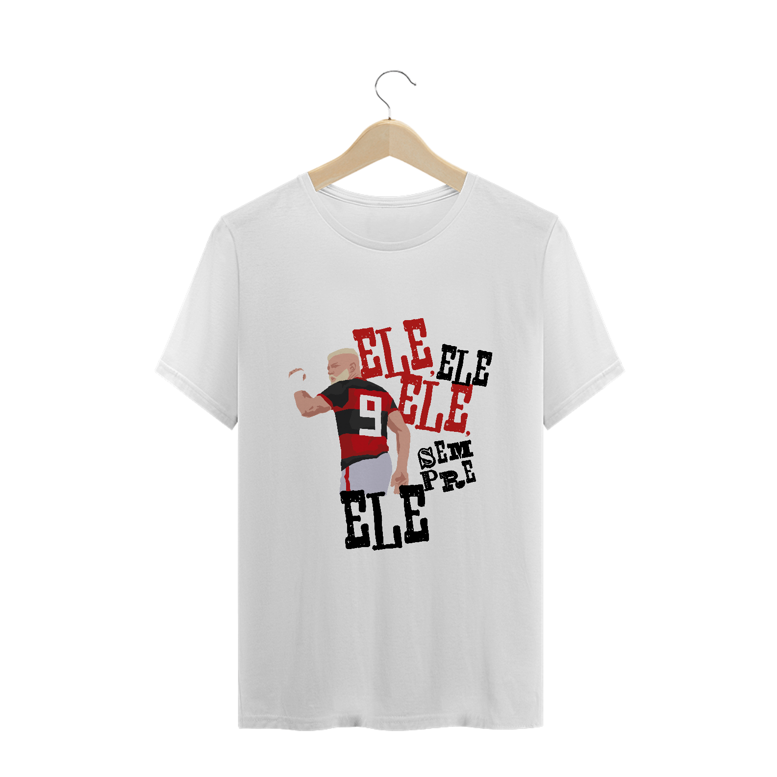 Nome do produto: Camiseta ele, ele, ele, sempre ele 