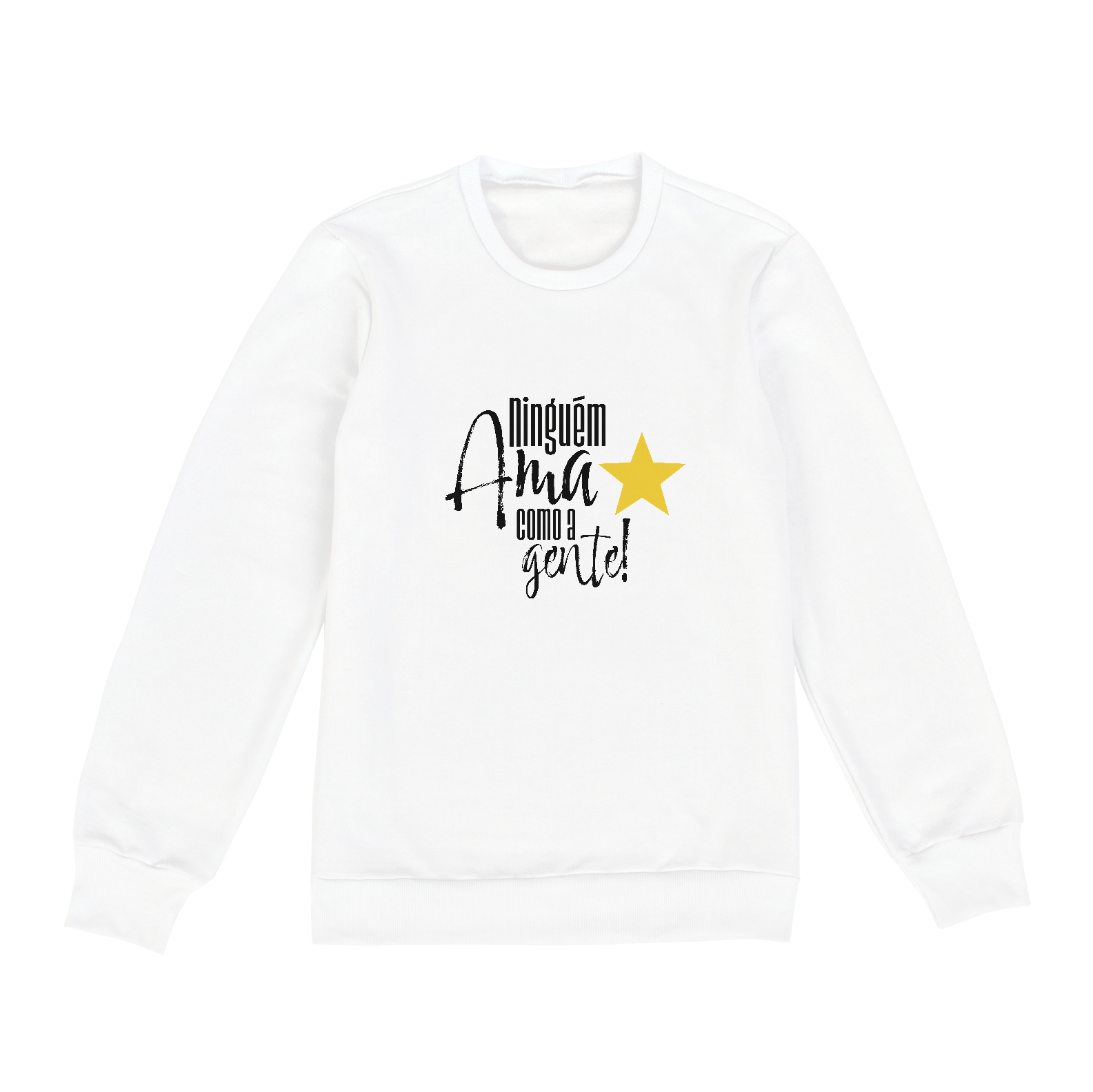 Nome do produto: Casaco Moletom Ninguém ama como a gente