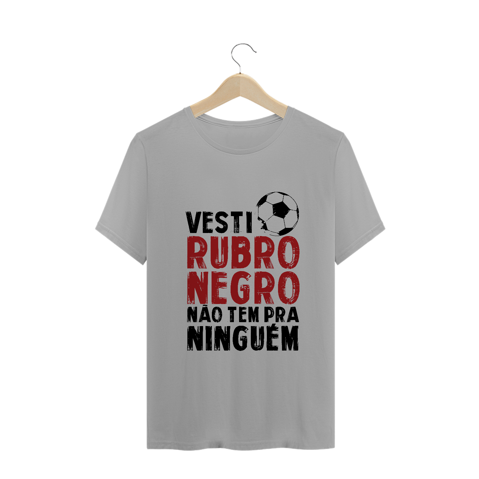 Nome do produto: Camiseta Vesti Rubro Negro Não Tem pra Ninguém