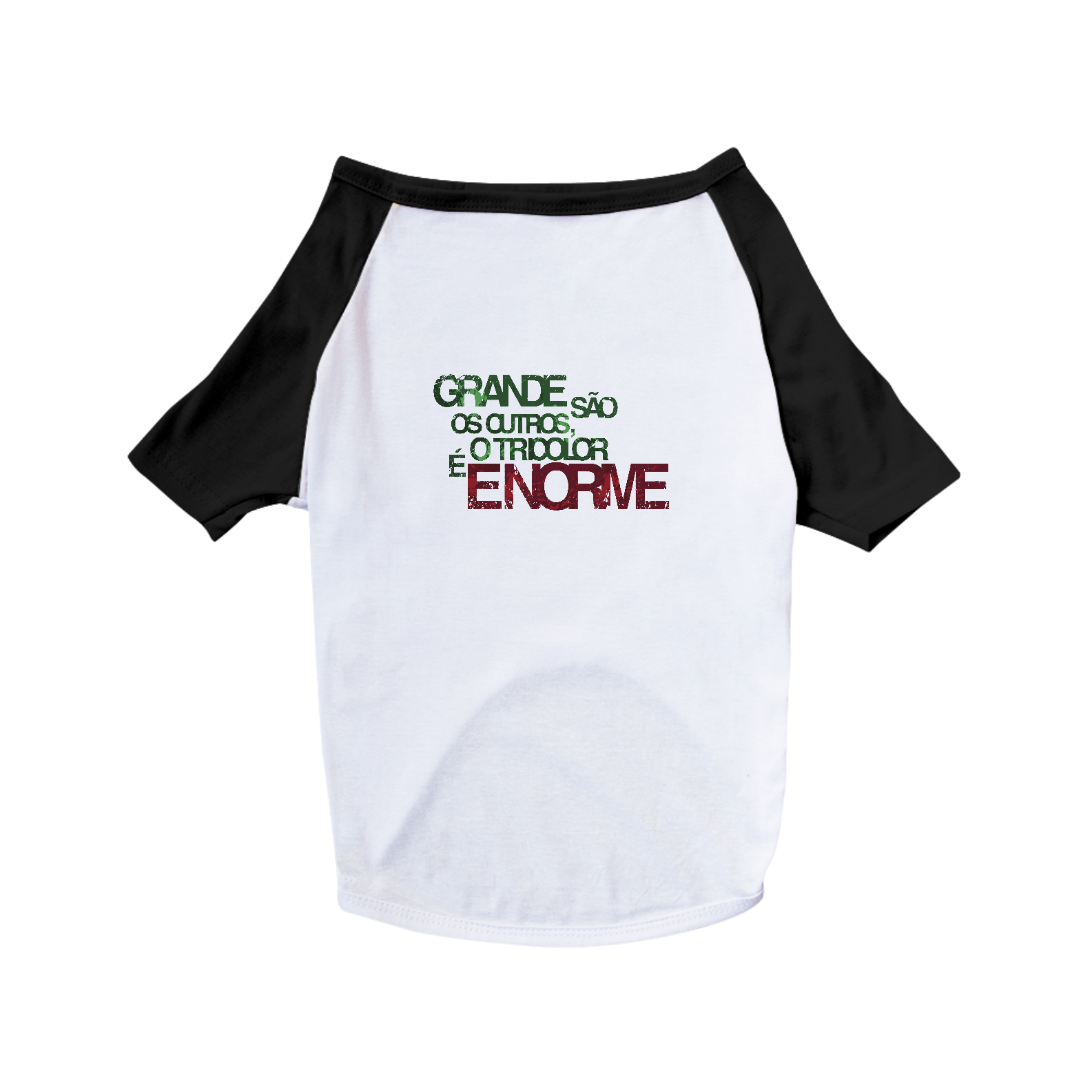Nome do produto: Roupinha pet Dog o tricolor é enorme