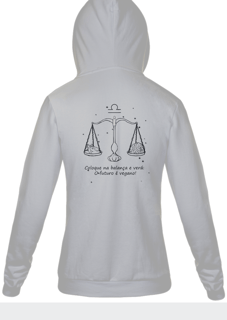 Moletom Com Zíper Unissex | Libra | Coloque na balança e verá: O futuro é vegano! | P&B 