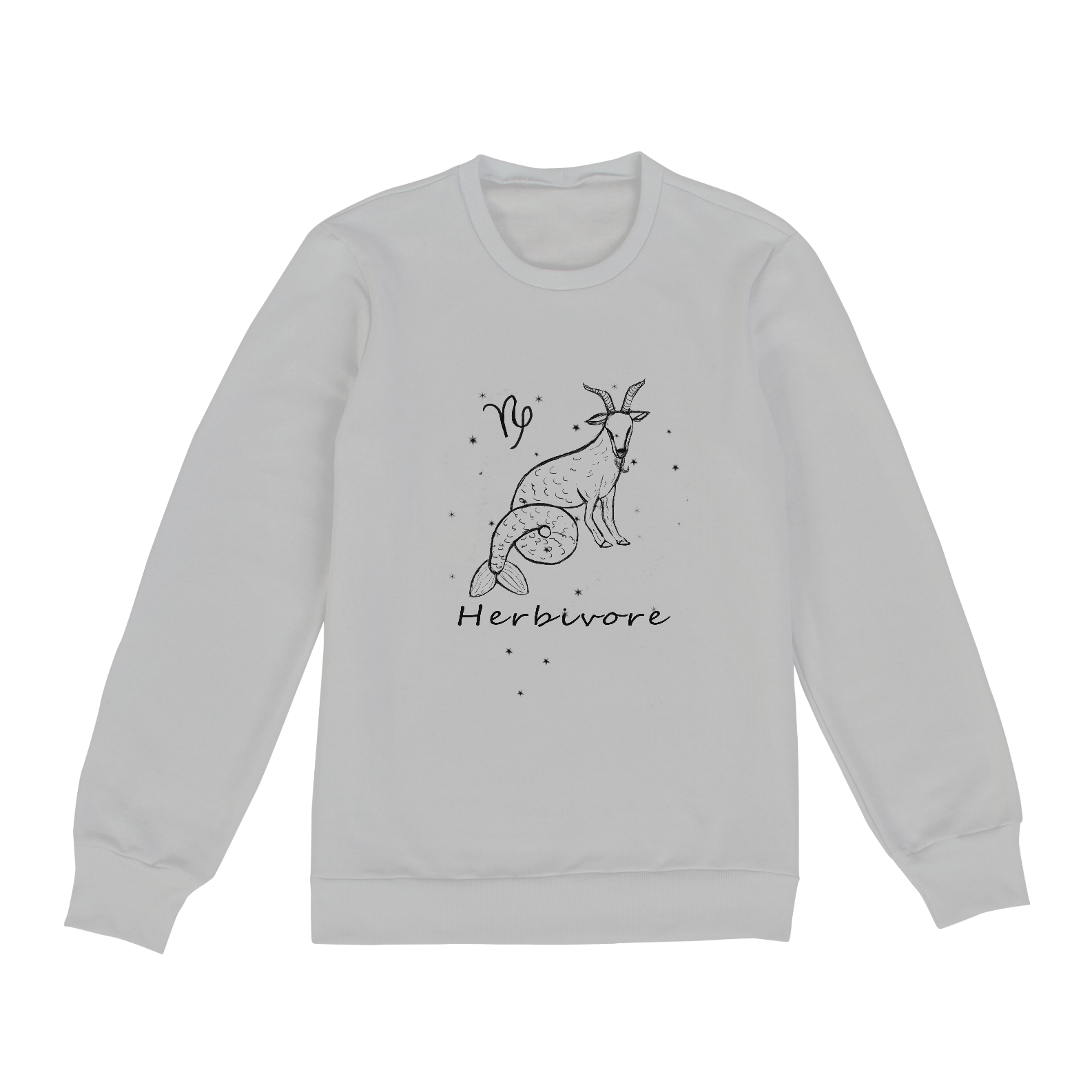 Blusão Moletom Unissex | Capricórnio | Herbivore | P&B 