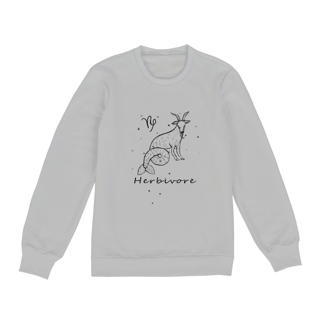 Blusão Moletom Unissex | Capricórnio | Herbivore | P&B 