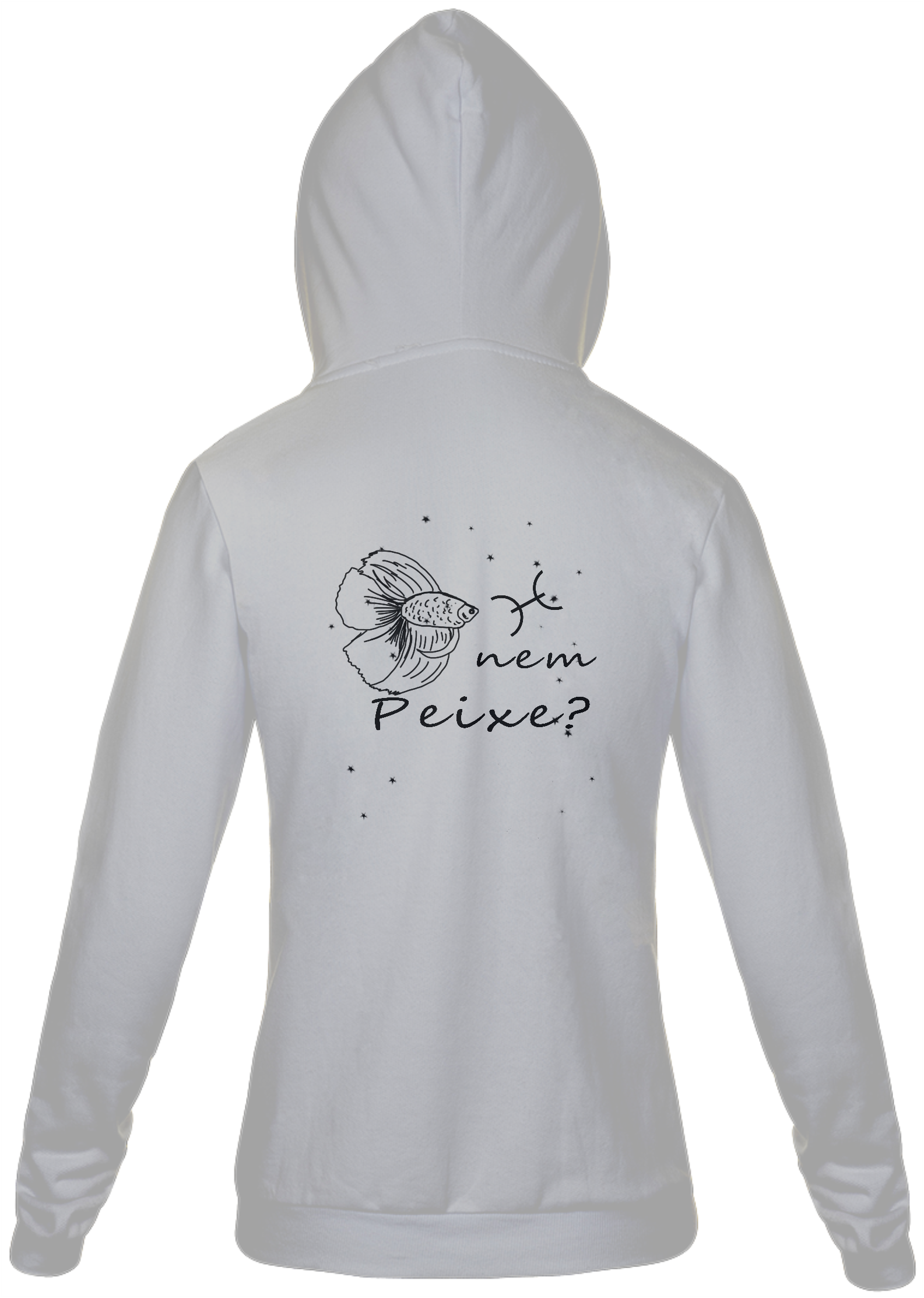 Moletom Com Zíper Unissex | Peixes | Nem Peixe? | P&B 