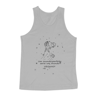 Regata Masculina | Virgem | Um mundo perfeito seria um mundo VEGANO! | P&B