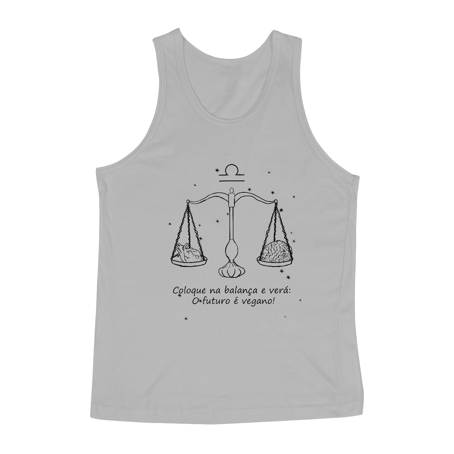 Regata Masculina | Libra | Coloque na balança e verá: O futuro é vegano! | P&B