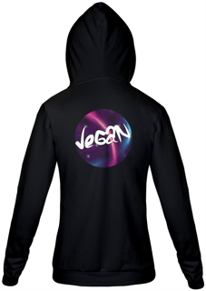Moletom Com Zíper Unissex | Vegan Astral | Círculo