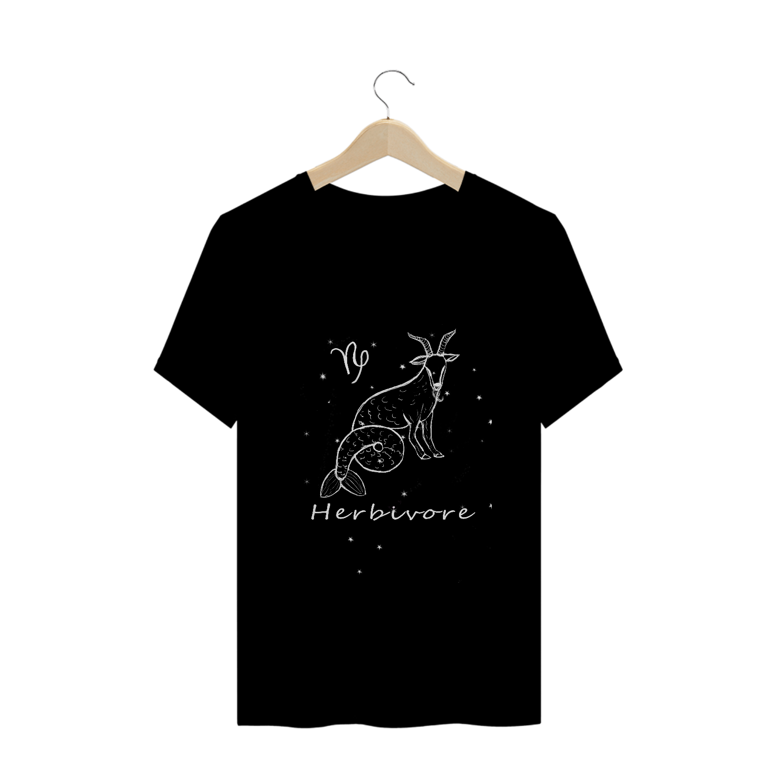 Camiseta Unissex | Capricórnio | Herbivore | P&B 