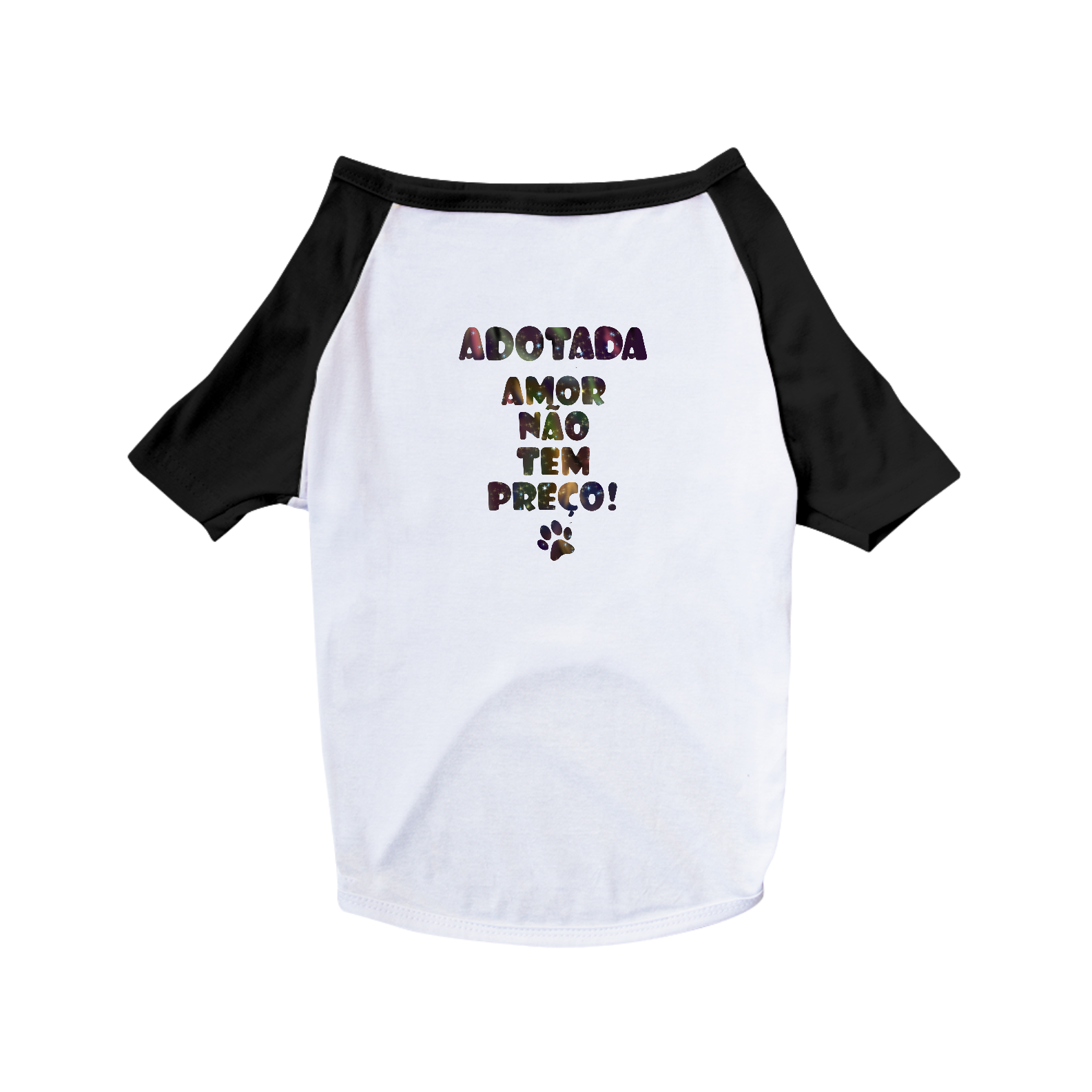 Camiseta para Pet | Adotada | Amor não tem preço!