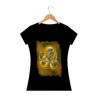 Camiseta Baby Long | Leão | Leão vegan? Prazer, eu! | Color