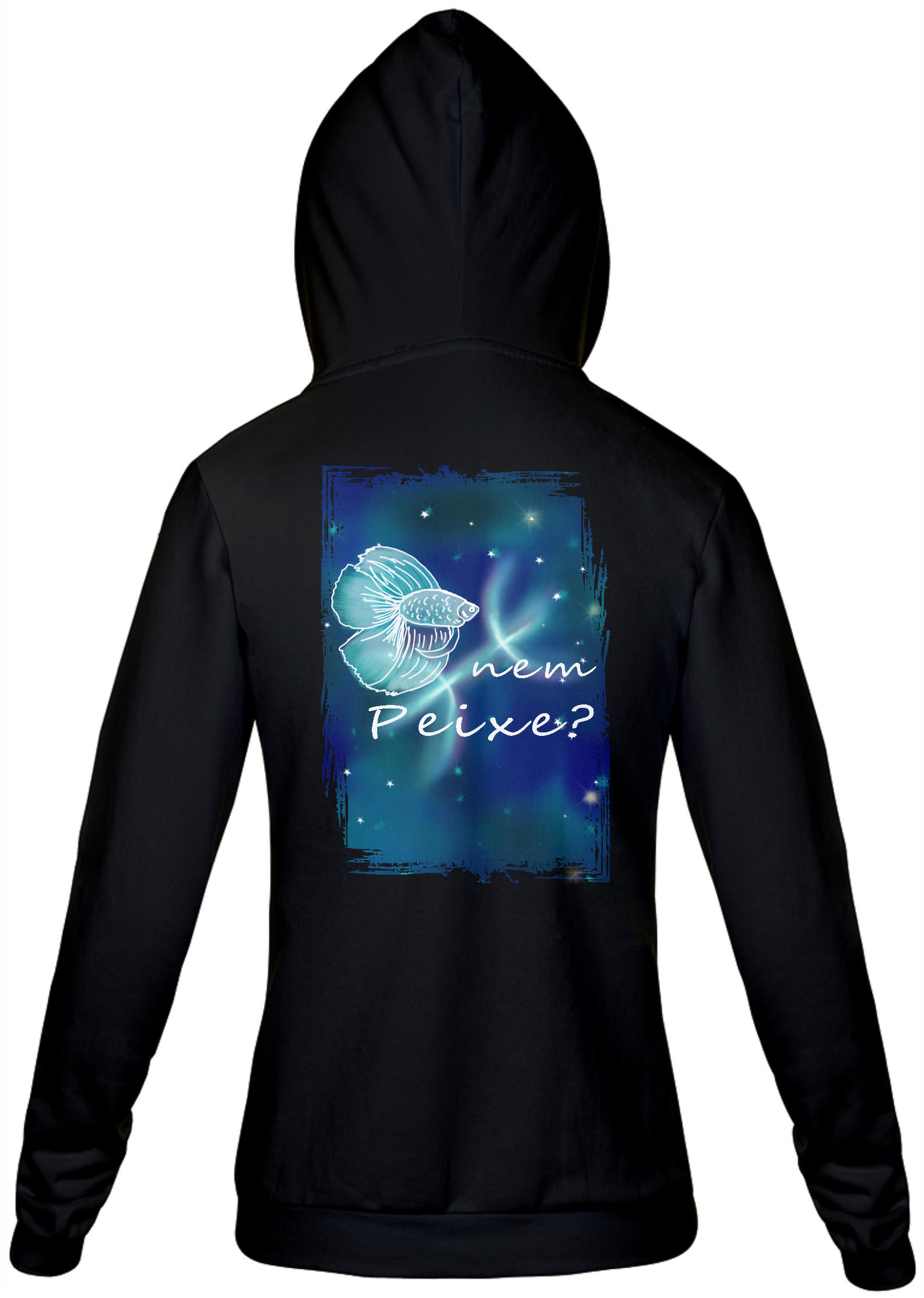Moletom Com Zíper Unissex | Peixes | Nem Peixe? | Color