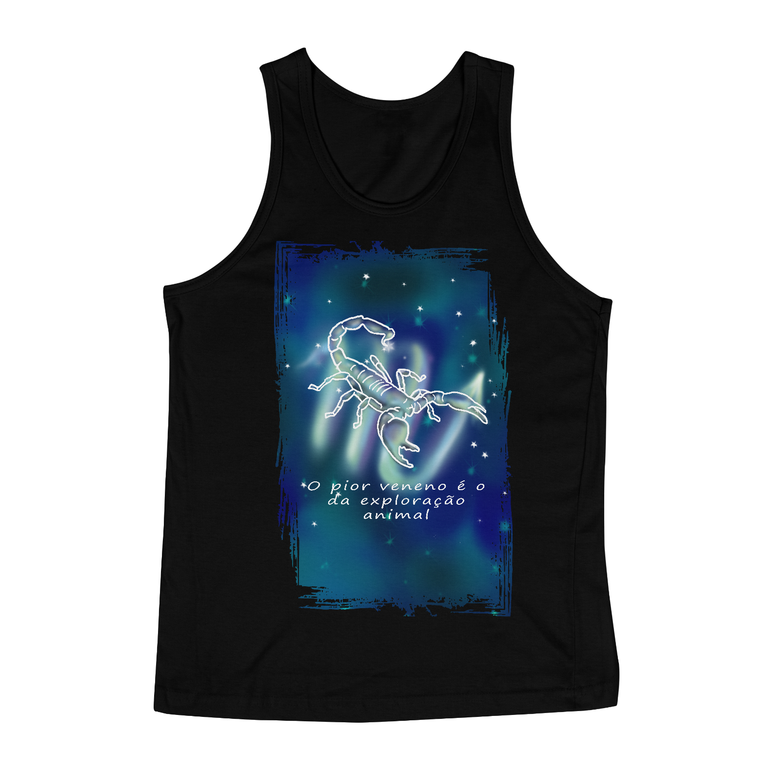 Regata Masculina | Escorpião | O pior veneno é o da exploração animal | Color