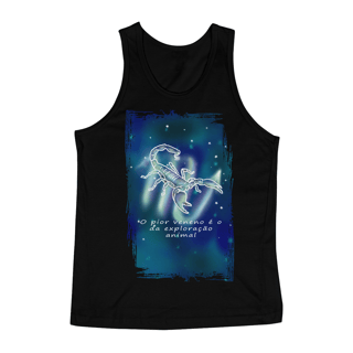 Regata Masculina | Escorpião | O pior veneno é o da exploração animal | Color