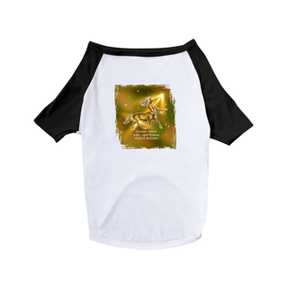Camiseta para Pet | Sagitário | Quem ama não aprisiona #govegan | Color