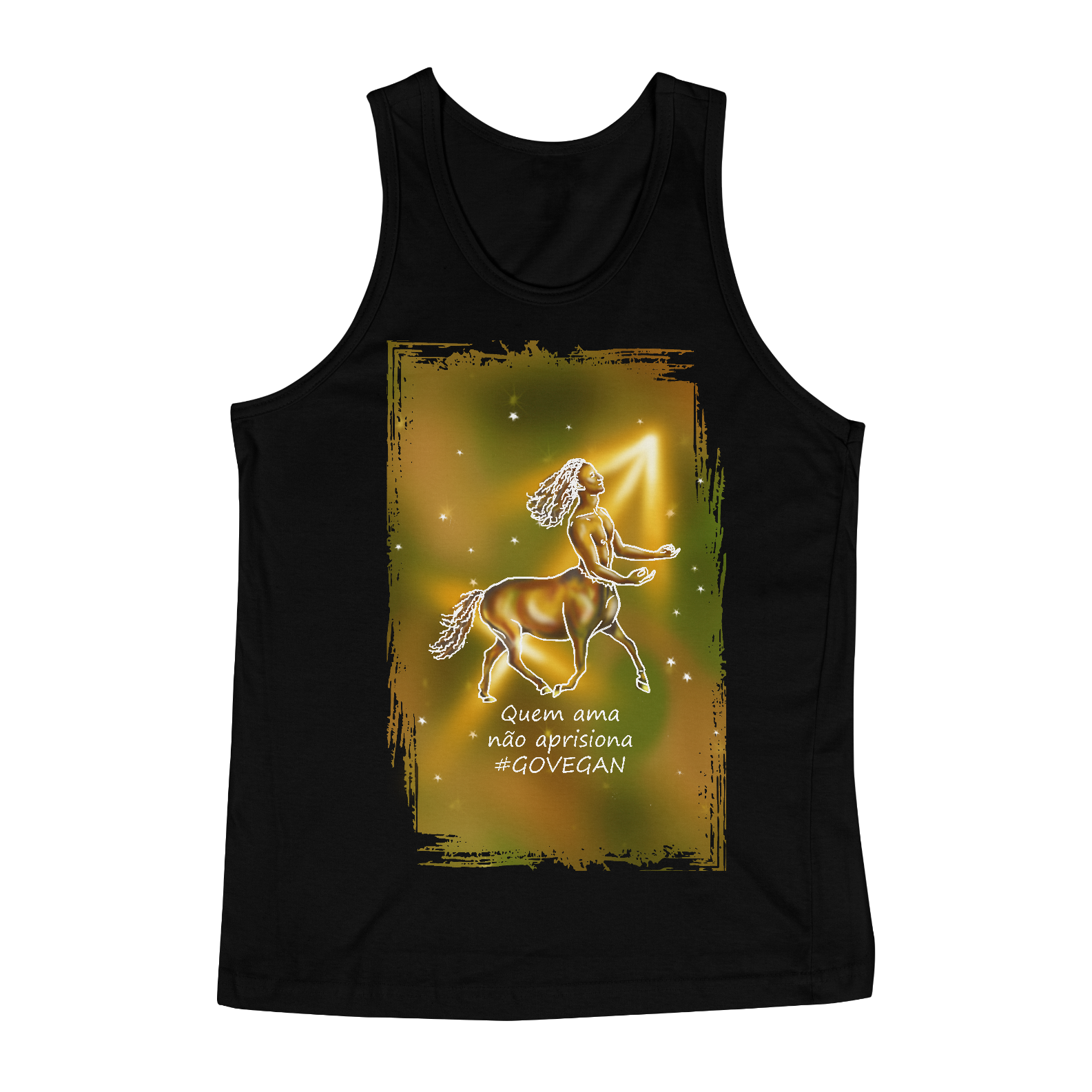 Regata Masculina | Sagitário | Quem ama não aprisiona #govegan | Color
