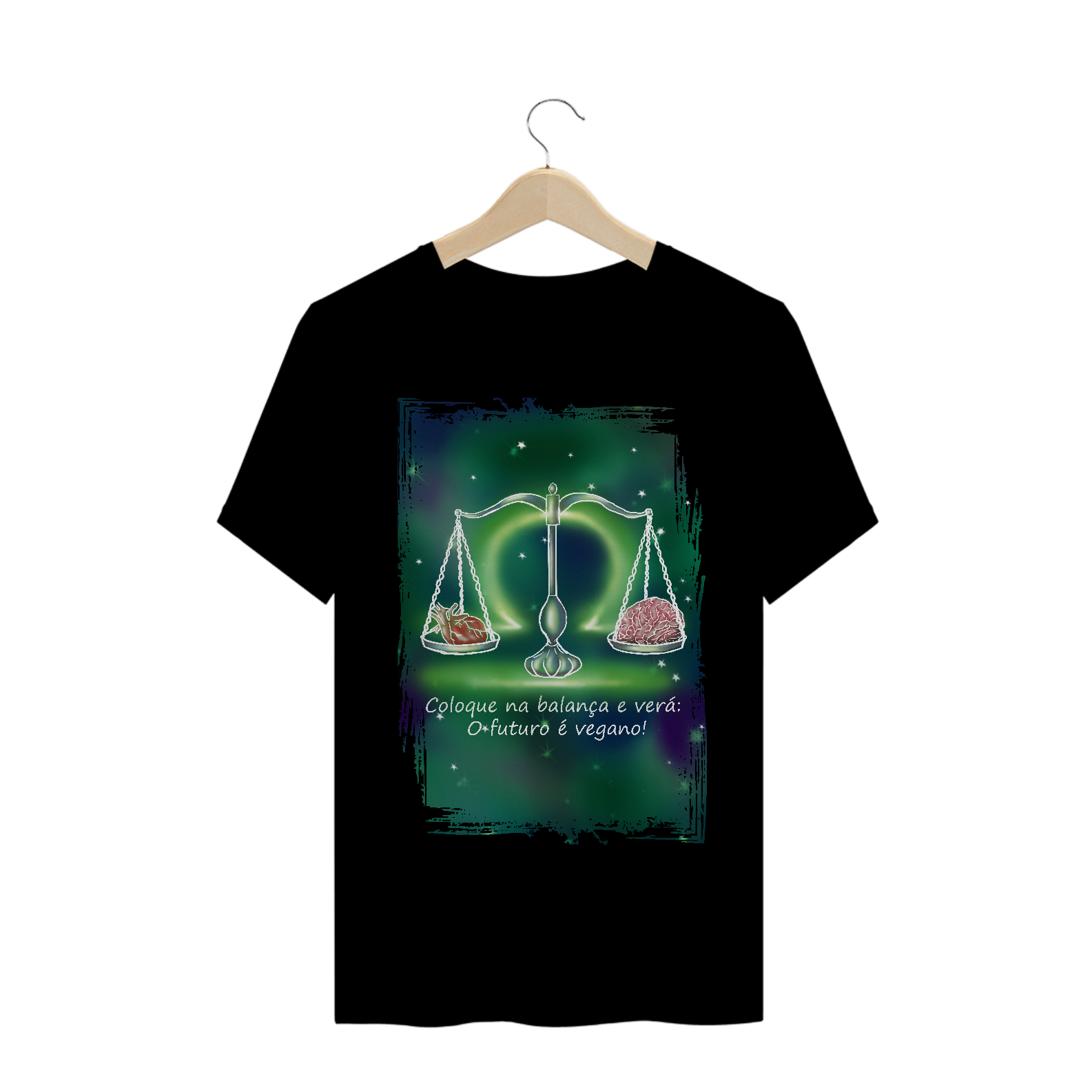 Camiseta Unissex | Libra | Coloque na balança e verá: O futuro é vegano! | Color