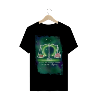 Camiseta Unissex | Libra | Coloque na balança e verá: O futuro é vegano! | Color