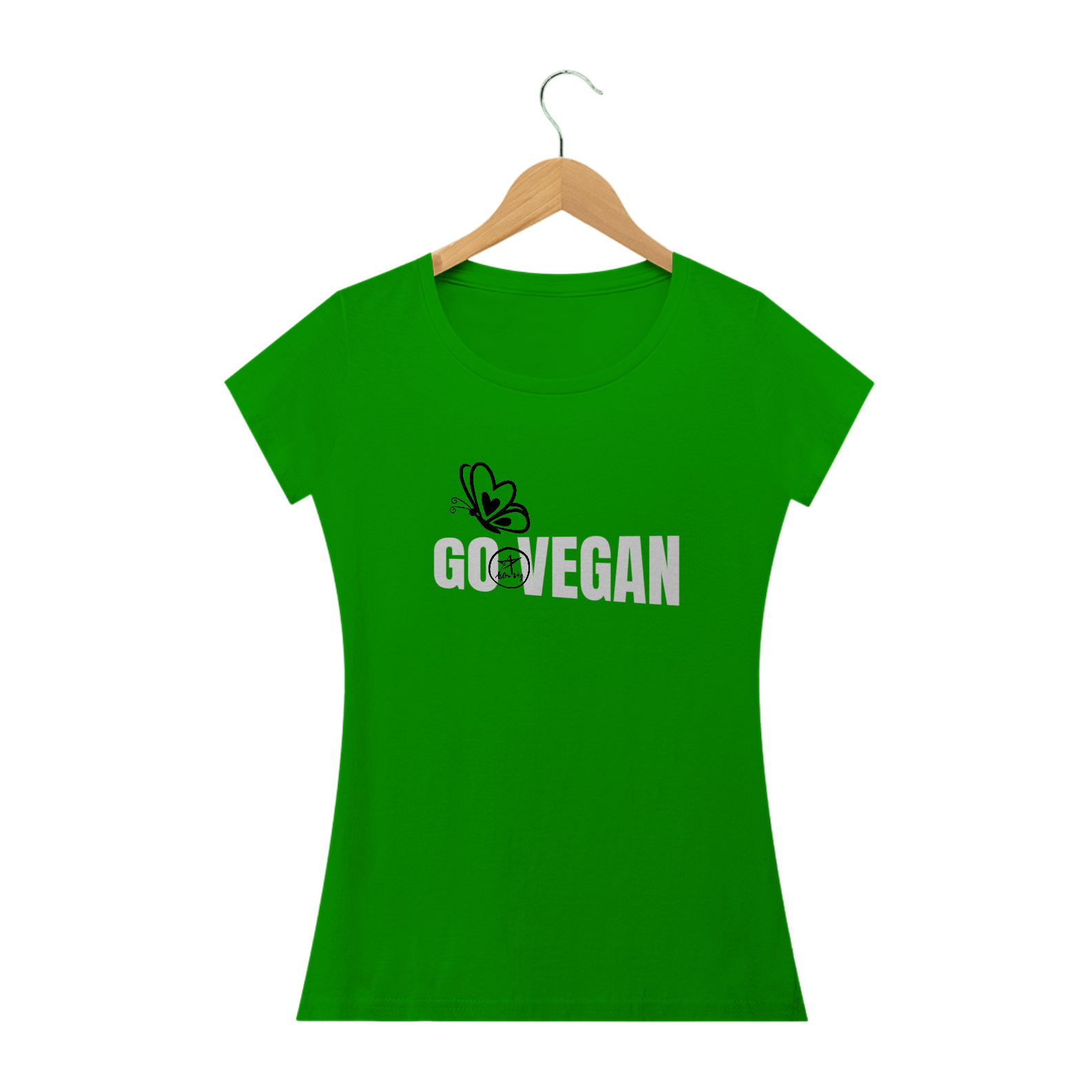 Camiseta Baby Long | GO VEGAN | AstroVeg 