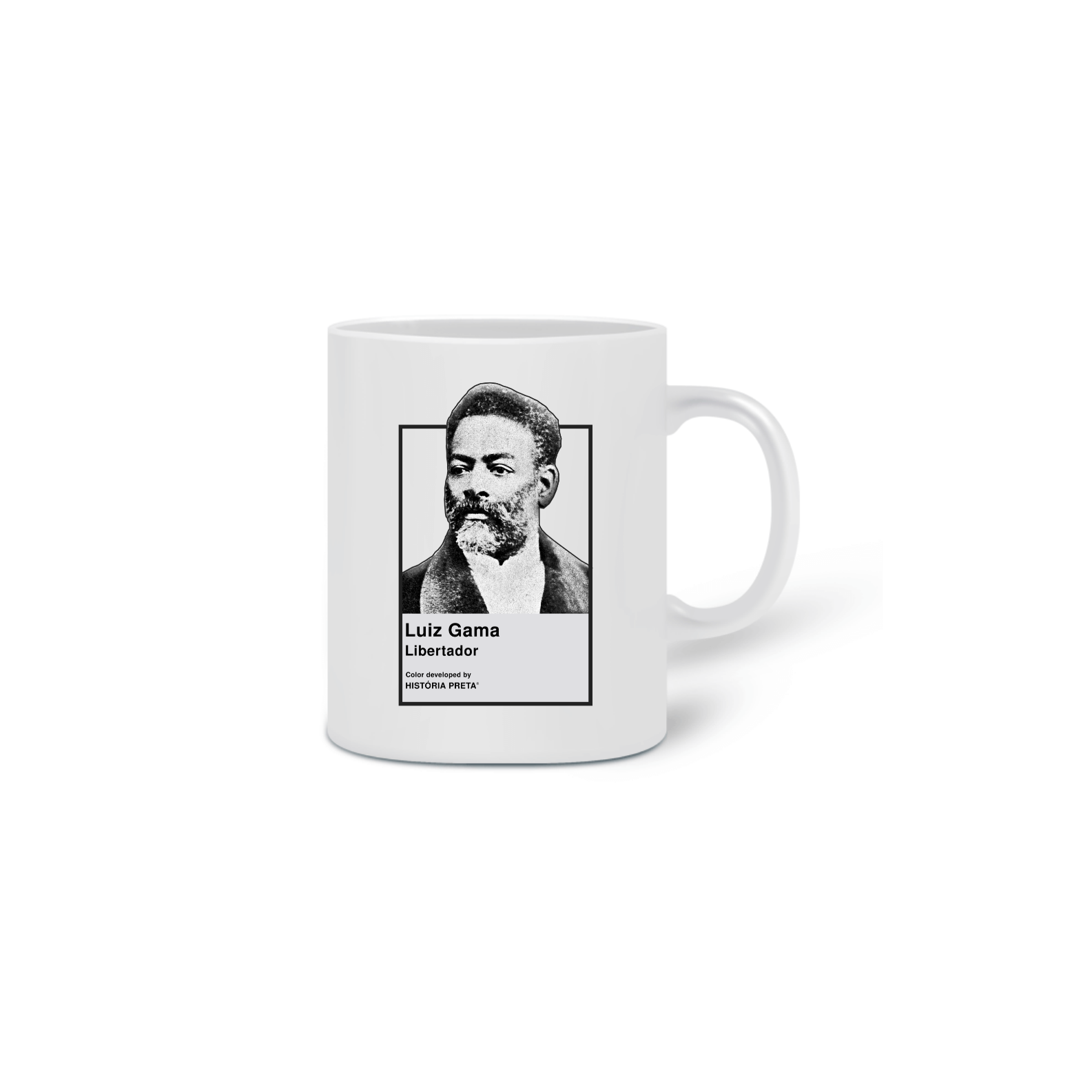 Nome do produto: Caneca Pantone Luiz Gama