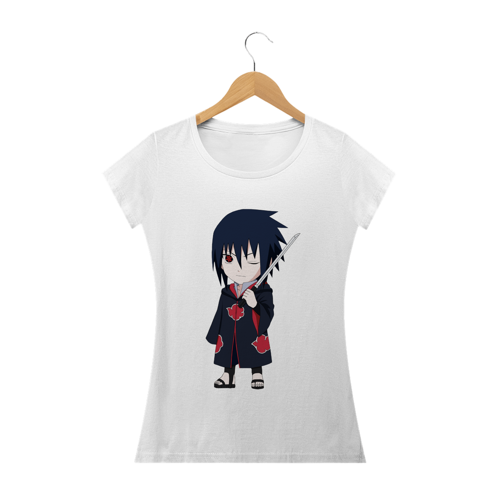 Nome do produto: Camiseta Feminina Sasuke - Naruto