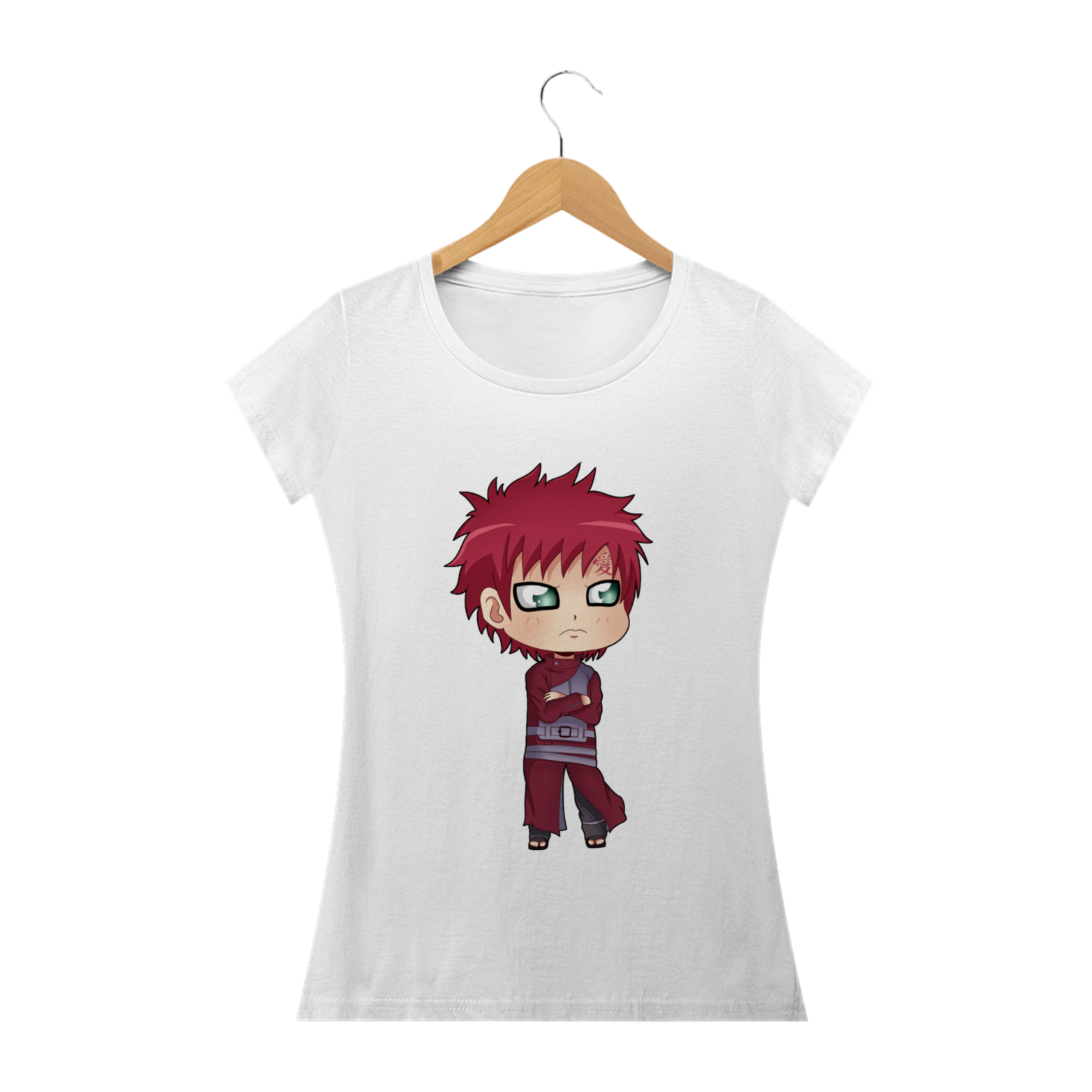 Nome do produto: Camiseta Feminina Gaara - Naruto