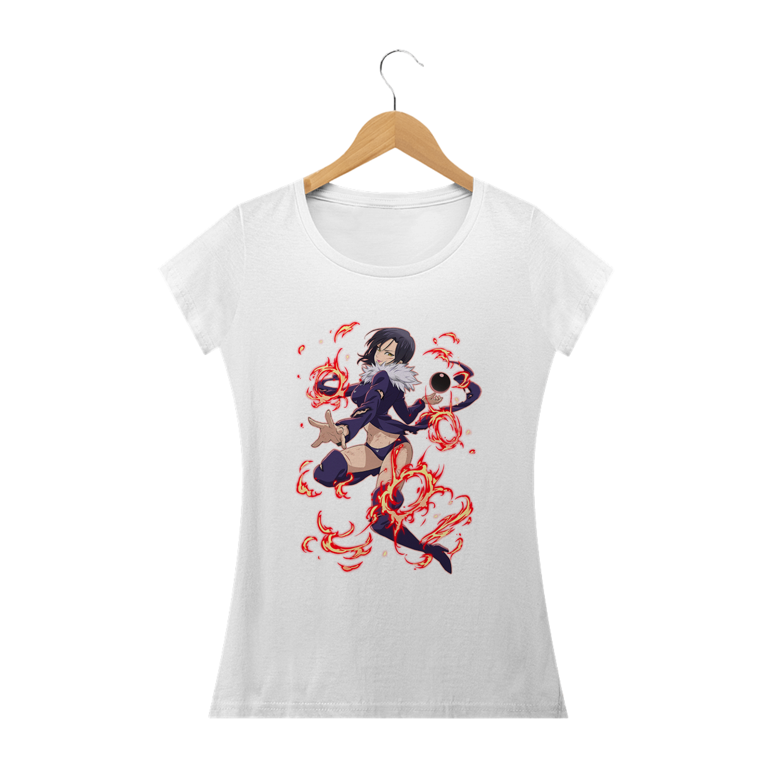 Nome do produto: Camiseta Feminina Merlin - Nanatsu no Taizai