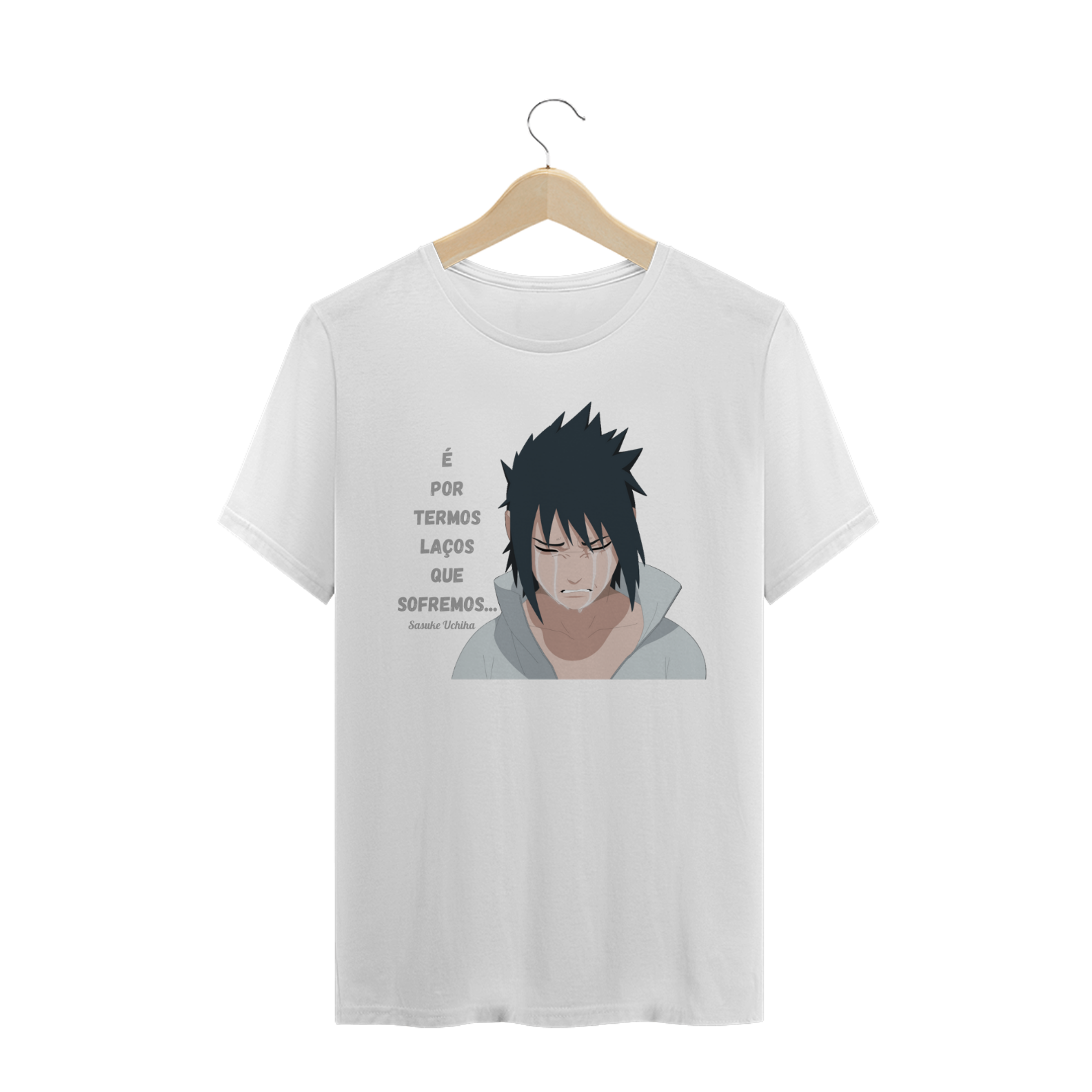 Nome do produto: Camiseta Masculina Frase Sasuke