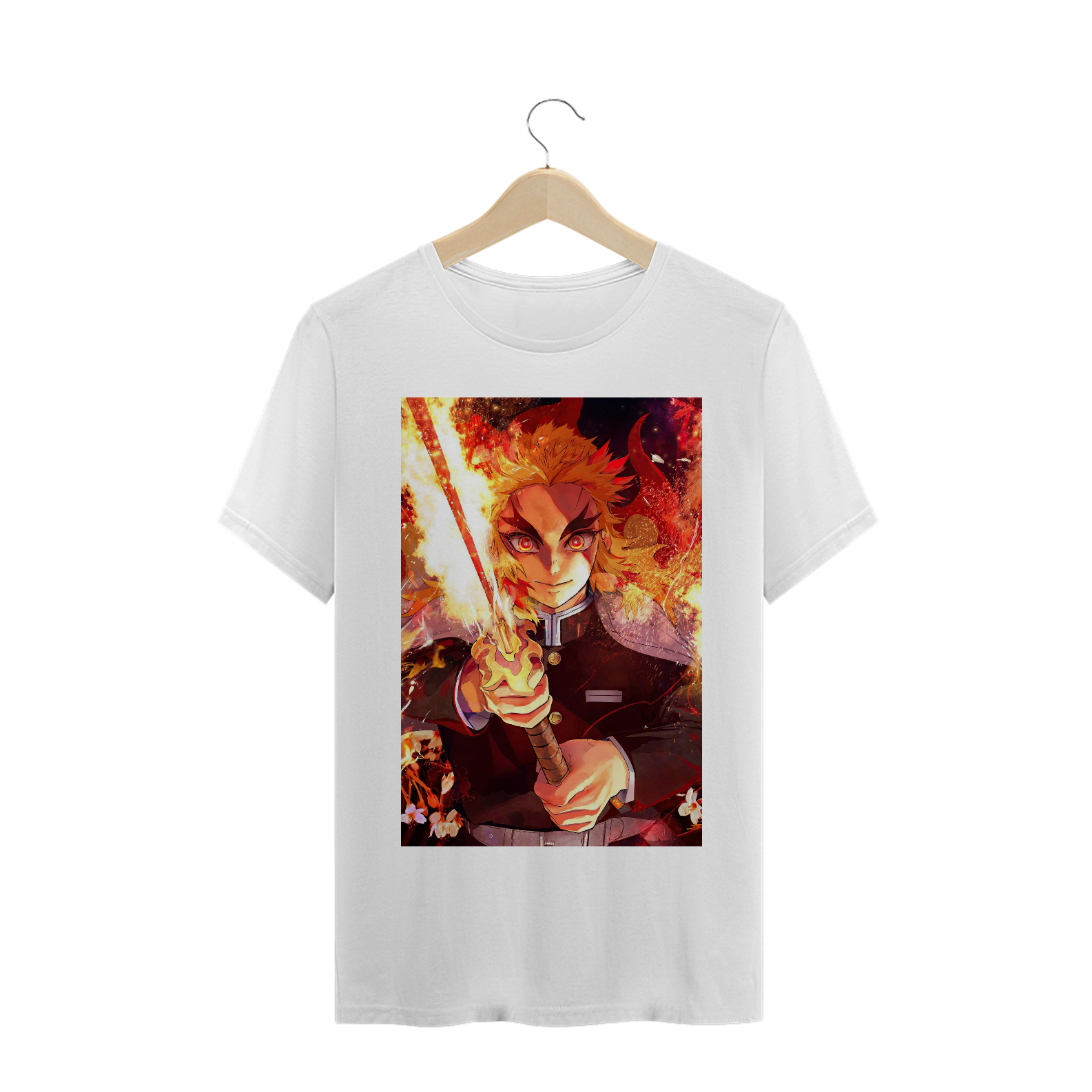 Nome do produto: Camiseta Masculina Demon Slayer / Kimetsu no Yaiba