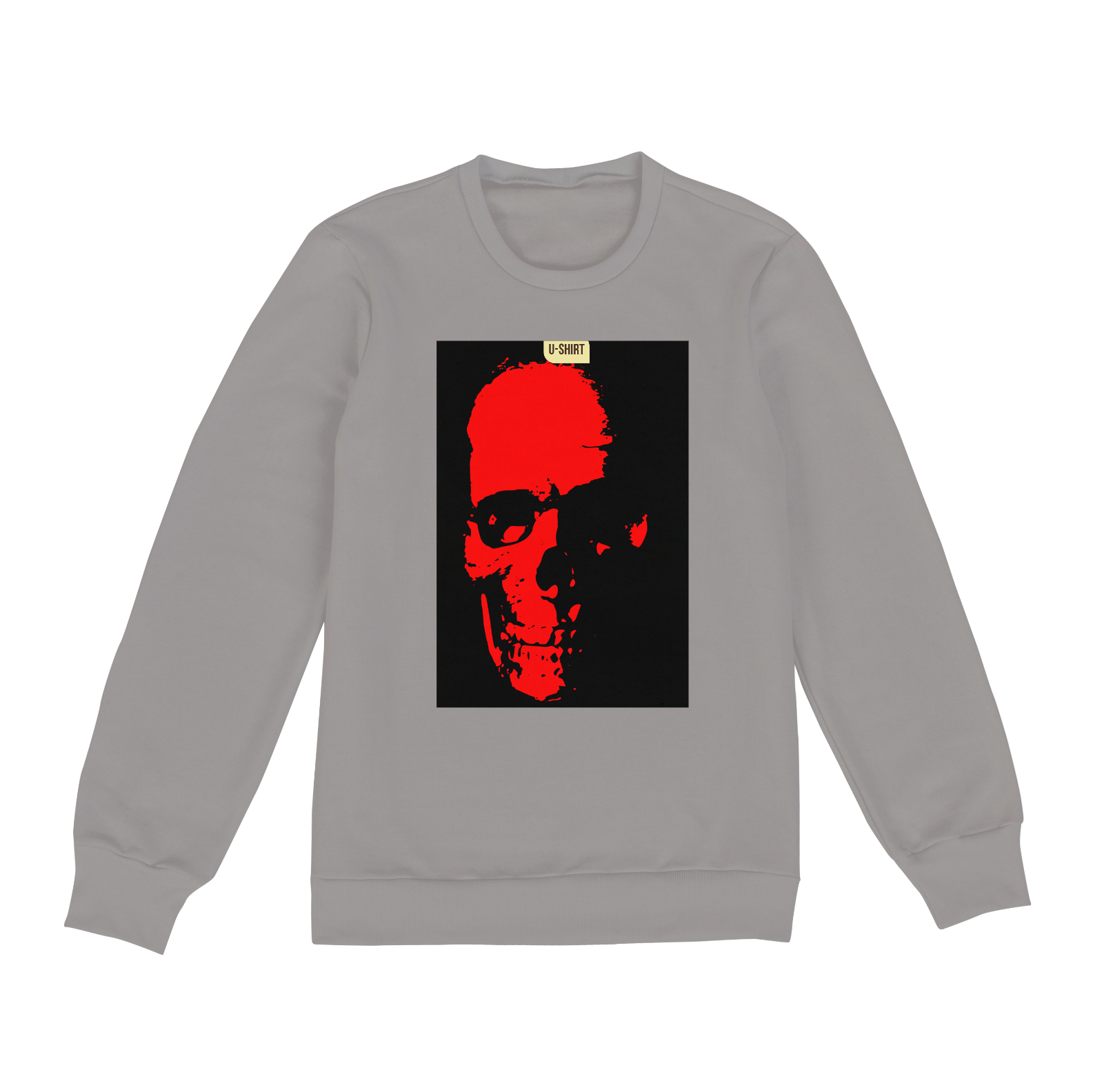 Nome do produto  MOLETOM U-SHIRT CAVEIRA VERMELHA