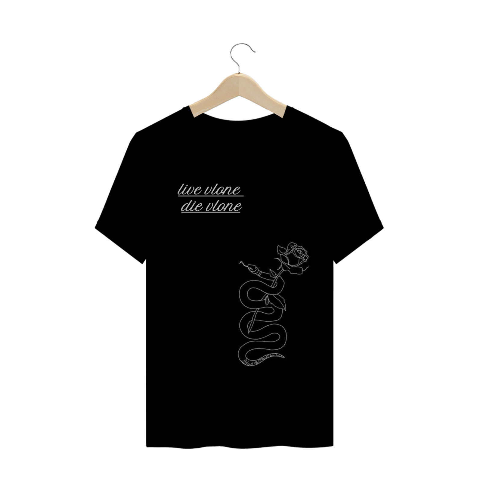 Nome do produto: camiseta live alone die alone